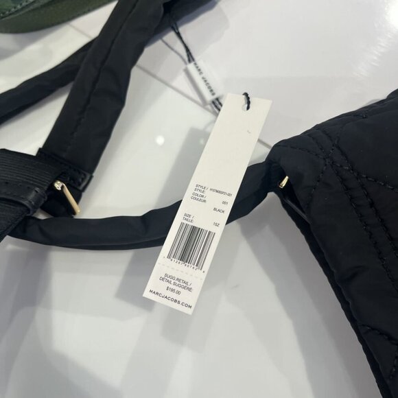 NWT Marc Jacobs Quilted Nylon Crossbody Bag H107M06SP21 Black - Picture 15 of 15